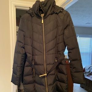 Michael Kors knee length puffer coat